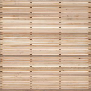 Ultimate Single Slatted Cedar Fence Panels | 3ft x 6ft(HxW) | Modern Privacy, Inviting Warmth