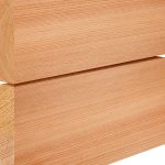 Planed Western Red Cedar cladding board with square-edge smooth finish – 95mm width