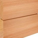 Rainscreen Western Red Cedar cladding boards with square edge profile – 145mm width