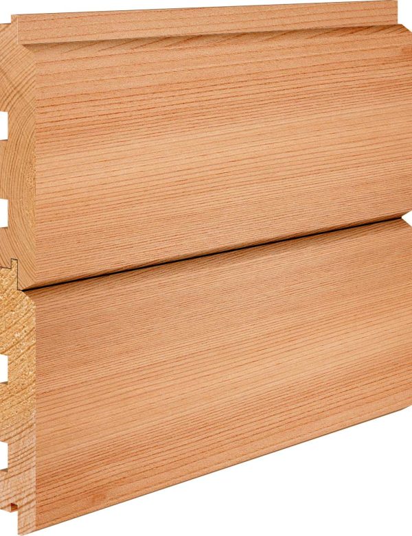 TG&V Longer Tongue Western Red Cedar cladding board with smooth V-joint